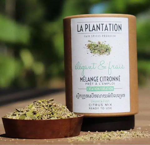 Mélange Citronné (fleur de sel, combava) - 50g tube